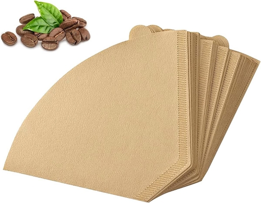 100% Pure Wood Paddle Cone Coffee Filter Paper White 100pcs V60