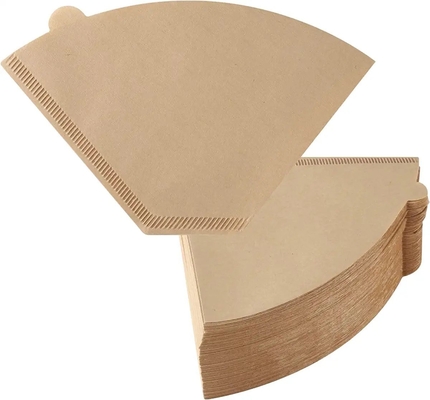 V60 Biodegradable Wood Pulp Cone Coffee Filter Paper For 1 - 4 Cups 100 Sheets