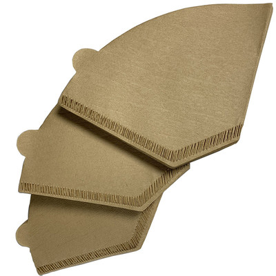 Natural Unbleached #4 Cone Coffee Filters No Blowout For Pour Over