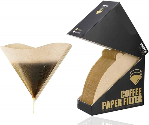 V60 Disposable Cone Coffee Filters – Eco-Friendly Paper Pads for 3-4 Cups Drip Brewing