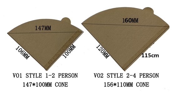 Eco-Conscious V60 & Cone Coffee Filters – Premium Unbleached Paper for Zero-Waste Brewing