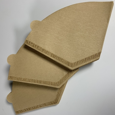 Natural Unbleached Cone Coffee Filter Paper Bags 49x163 mm