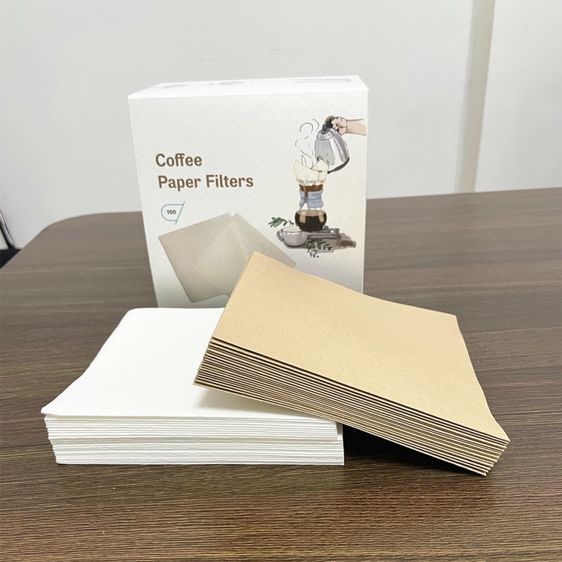 Unbleached Aeropress 2 Cup Chemex Coffee Filter Square Shaped