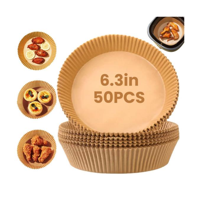 6.3 Inch Round Disposable Air Fryer Paper Greaseproof Parchment Paper